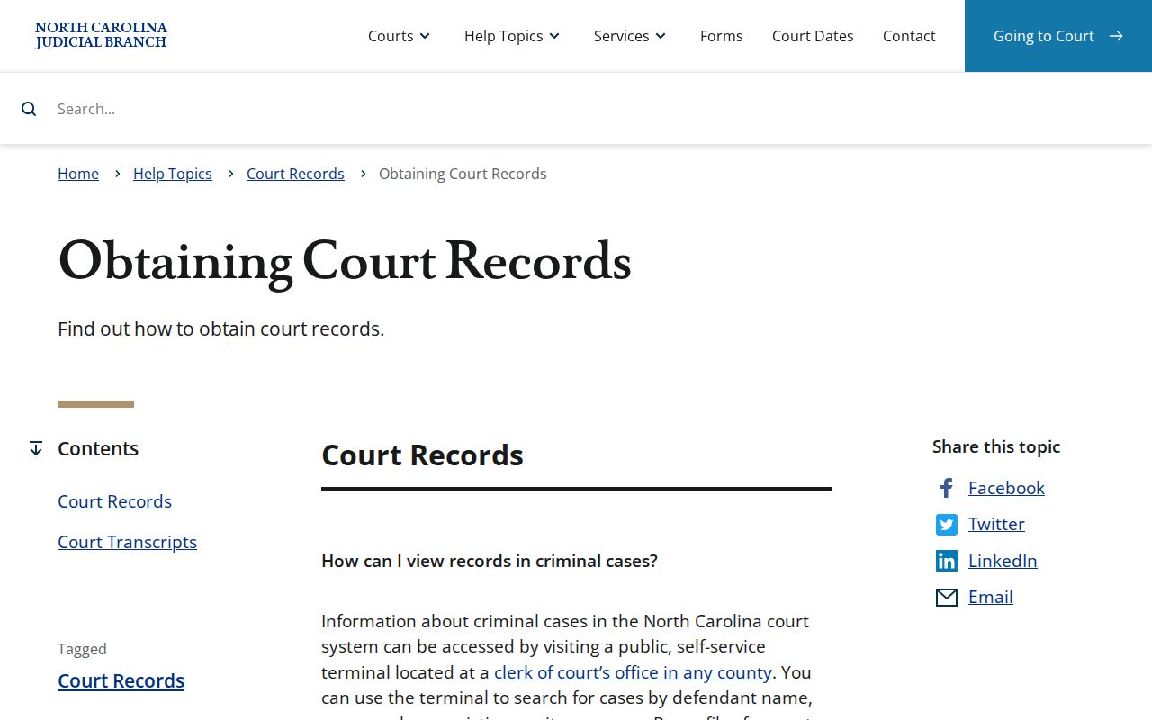 Gates County court records clerk and terminal access guidance