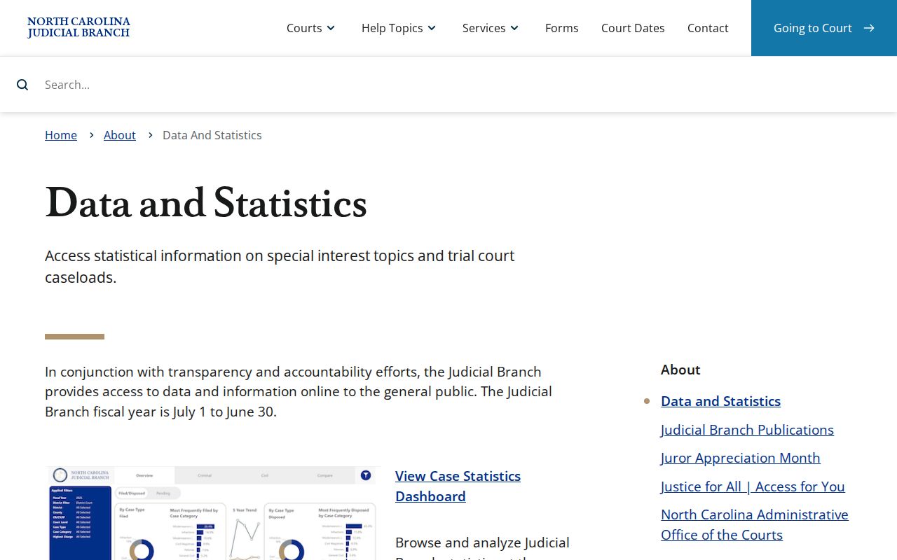 Gates County court docket public access and court data context